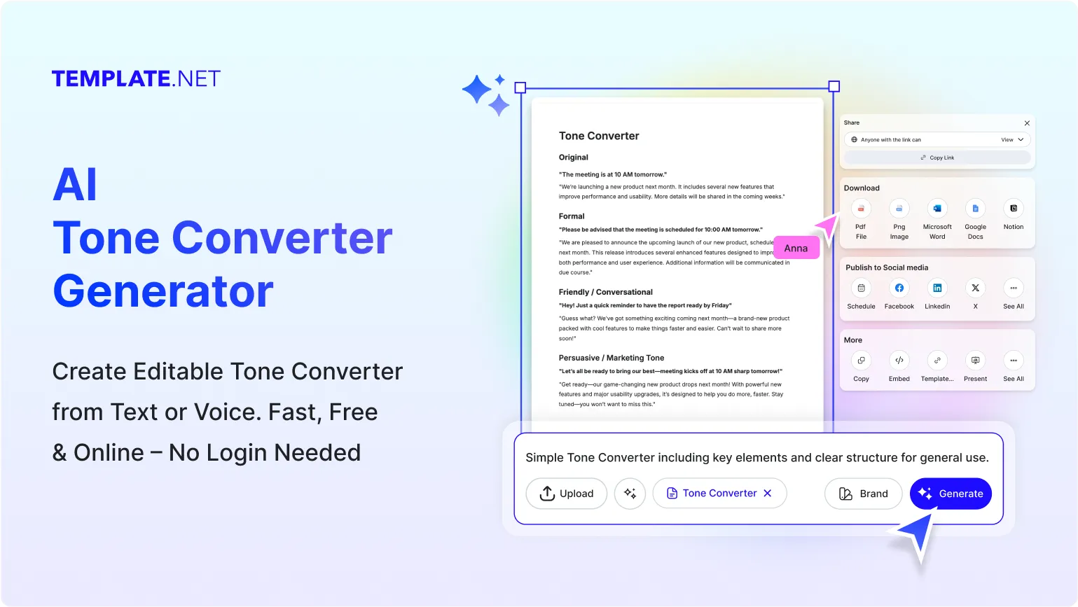 Free AI Tone Converter, Online Tone Adjustment Tool